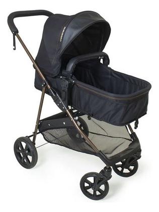 Imagem de Carrinho De Bebê + Bb Conforto Napoli Travel System Preto Cobre Galzerano
