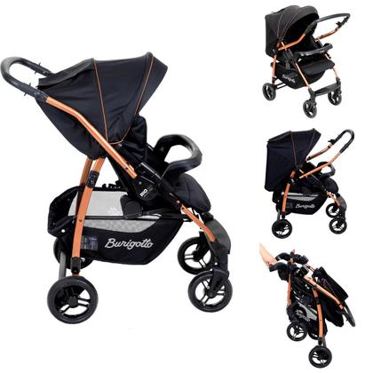 Imagem de Carrinho de Bebe Burigotto Travel System Rio K 22 Preto Cobre