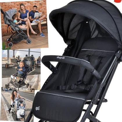 Imagem de Carrinho de Bebe Burigotto Zap com Bebe Conforto e Base Black