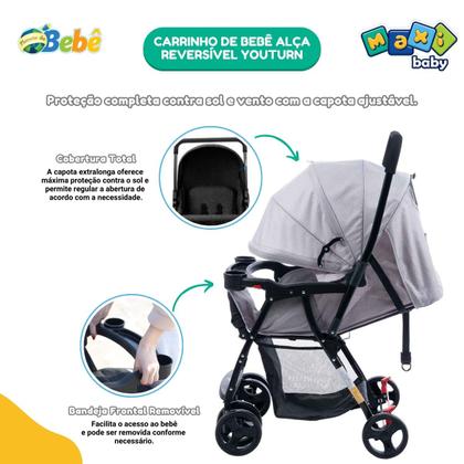 Imagem de Carrinho de Bebê Com Alça Reversível YouTurn Maxi Baby