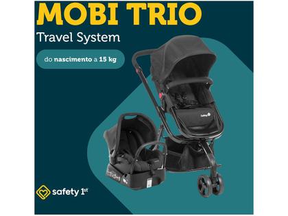 Imagem de Carrinho de Bebê com Base e Bebê Conforto Safety 1st