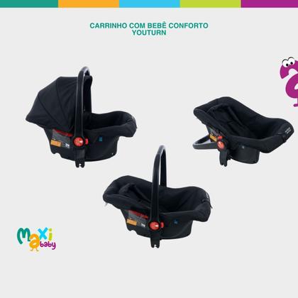 Imagem de Carrinho de Bebê com Bebê Conforto 2 em 1 Youturn Maxi Baby