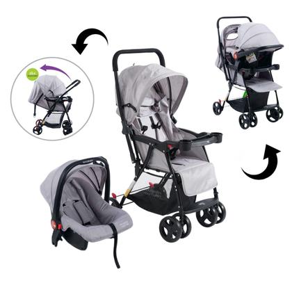 Imagem de Carrinho de Bebê com Bebê Conforto 2 em 1 Youturn Maxi Baby