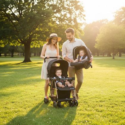 Imagem de Carrinho de Bebê com Bebê Conforto 2 em 1 Youturn Maxi Baby