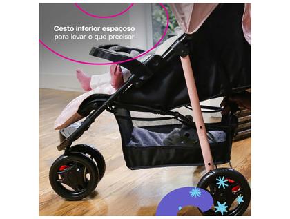 Imagem de Carrinho de Bebê com Bebê Conforto Cosco Kids Toffy Duo 3 Rodas 0 a 15kg