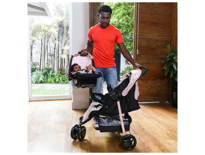 Imagem de Carrinho de Bebê com Bebê Conforto Cosco Kids Toffy Duo 3 Rodas 0 a 15kg