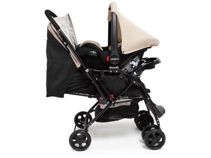 Carrinho de Bebê com Bebê Conforto Cosco Kids - Travel System Reverse 0 a 15kg Imagem de Carrinho de Bebê com Bebê Conforto Cosco Kids