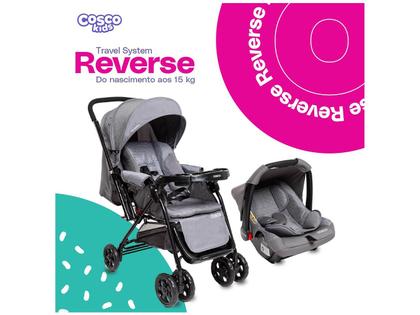 Imagem de Carrinho de Bebê com Bebê Conforto Cosco Kids