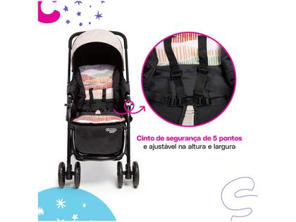 Imagem de Carrinho de Bebê com Bebê Conforto Cosco Kids Travel System Reverse 4 Rodas 0 a 15kg