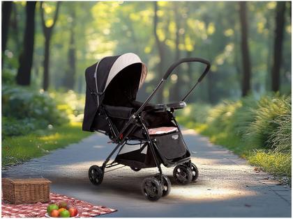 Imagem de Carrinho de Bebê com Bebê Conforto Cosco Kids Travel System Reverse 4 Rodas 0 a 15kg