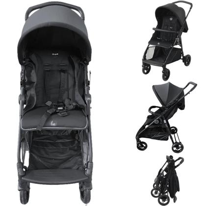 Imagem de Carrinho de Bebe com Bebe Conforto e Base Burigotto Lui Grafite