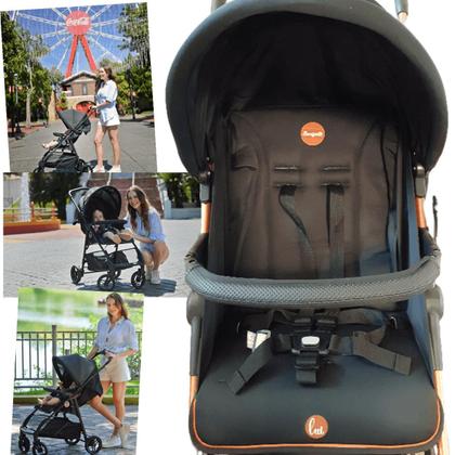 Imagem de Carrinho de Bebe com Bebe Conforto e Moises Burigotto Lui Cobre