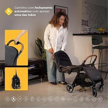 Imagem de Carrinho de Bebê com Bebê Conforto Safety 1st Trio Spark Plus até 15kg
