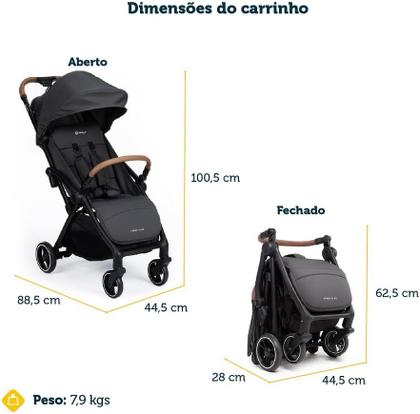 Imagem de Carrinho de Bebê com Bebê Conforto Safety 1st Trio Spark Plus até 15kg