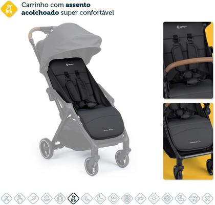 Imagem de Carrinho de Bebê com Bebê Conforto Safety 1st Trio Spark Plus até 15kg