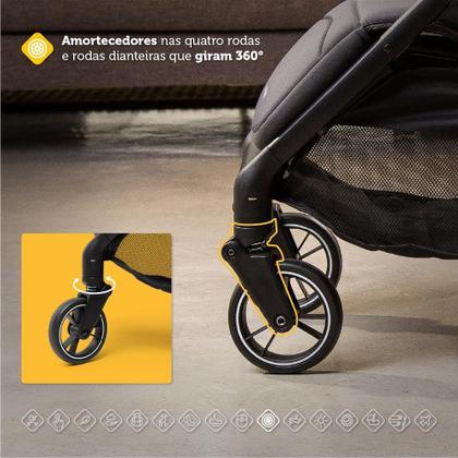 Imagem de Carrinho de Bebê com Bebê Conforto Safety 1st Trio Spark Plus até 15kg