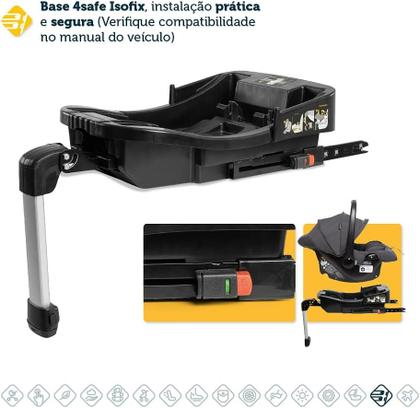 Imagem de Carrinho de Bebê com Bebê Conforto Safety 1st Trio Spark Plus até 15kg