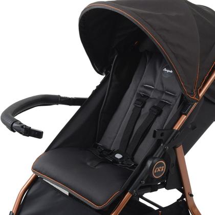 Imagem de Carrinho De Bebê CR3 Gray Cobre Dobrável 3 Rodas Burigotto