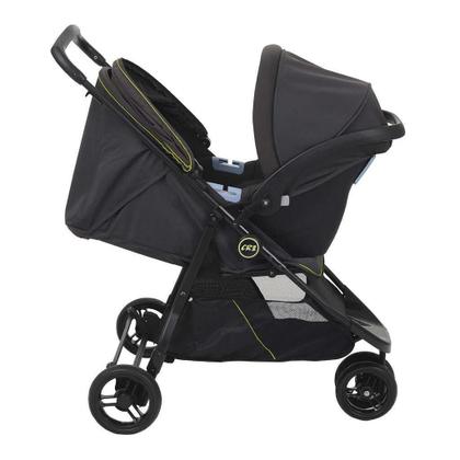 Imagem de Carrinho De Bebê Cr3 Gray Neon Com Bebê Conforto - Burigotto