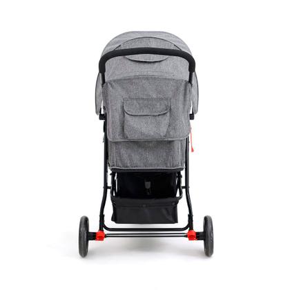 Imagem de Carrinho de Bebê Delta 3 Rodas Cinza Mescla - Voyage