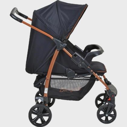 Imagem de Carrinho de Bebê Ecco Preto Cobre - Travel System + bebê conforto Burigotto