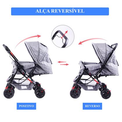 Imagem de Carrinho de bebê fox cor cinza bambinelli