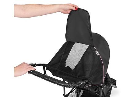 Imagem de Carrinho de Bebê Horus 3 Rodas Berço Passeio 0 A 15kg Preto e Rosa - Tutti Baby