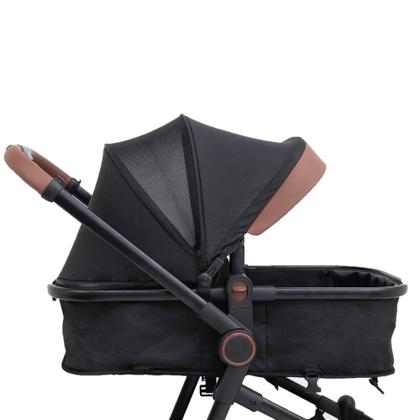 Imagem de Carrinho de Bebê Ivy Black Berço-Passeio e Moisés Galzerano