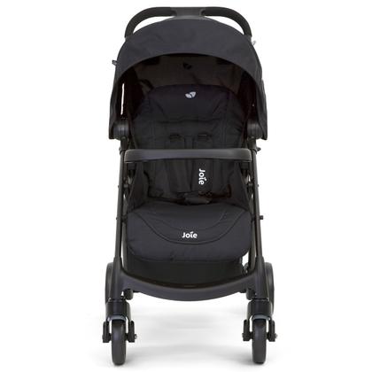 Imagem de Carrinho de Bebê Joie Muze lx Berço Passeio com Bebê Conforto Juva Travel System Reclinável Leve Compacto Dobrável 15 Kg Preto Coal Fecha Com Uma Mão
