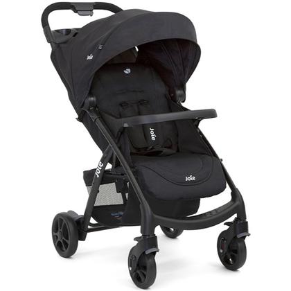 Imagem de Carrinho de Bebê Joie Muze lx Berço Passeio com Bebê Conforto Juva Travel System Reclinável Leve Compacto Dobrável 15 Kg Preto Coal Fecha Com Uma Mão