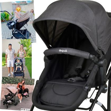 Imagem de Carrinho de Bebe Moises Passeio Burigotto Convert Dark Grey