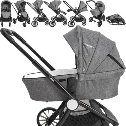 Imagem de Carrinho de Bebe Moises Passeio Kiddo Sunny Melange Grafite