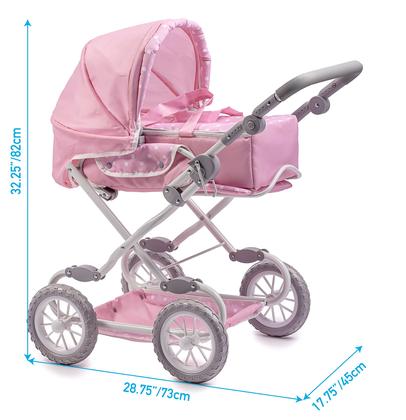 Imagem de Carrinho de bebê para bonecas JC Toys Berenguer Boutique Pink 3+