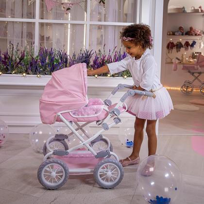 Imagem de Carrinho de bebê para bonecas JC Toys Berenguer Boutique Pink 3+