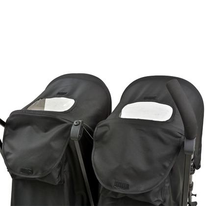 Imagem de Carrinho de Bebê para Gêmeos Burigotto Twingo até 15kg Preto