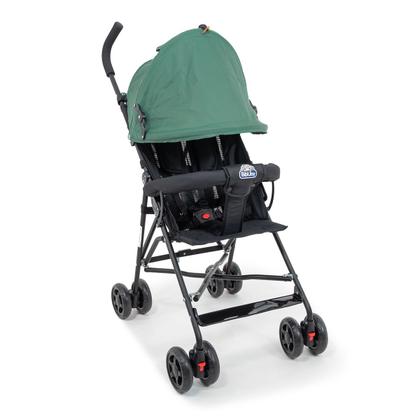 Imagem de Carrinho De Bebê Para Passeio Guarda chuva Leve, Capota Com Visor, Rosa Chassi Preto Mega Compras