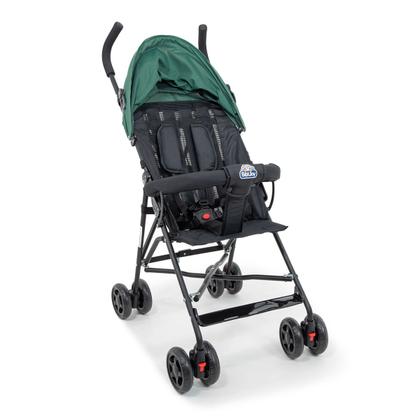 Imagem de Carrinho De Bebê Para Passeio Guarda chuva Leve, Capota Com Visor, Rosa Chassi Preto Mega Compras