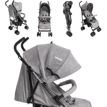 Imagem de Carrinho de Bebe para Passeio Kiddo Cross Melange Cinza