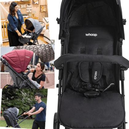 Imagem de Carrinho de Bebe para Passeio Kiddo Cross Melange Preto