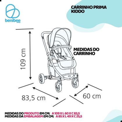 Imagem de Carrinho De Bebê Passeio Moisés Berço Infantil - Prima Kiddo