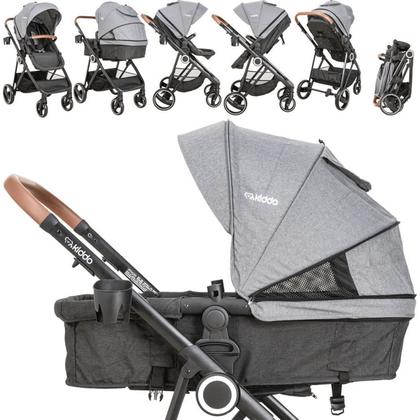 Imagem de Carrinho de Bebe Passeio Moises Kiddo Cosmos Melange Grafite