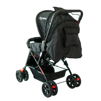 Imagem de Carrinho De Bebê Passeio Vira Berço Com Alça Frente E Trás Com Bolso e Porta Treco