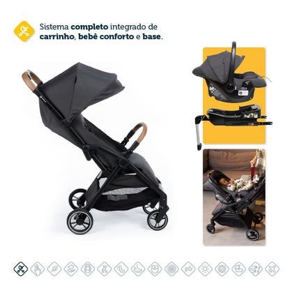 Imagem de Carrinho de Bebê Spark Plus Bebê Conforto Base Isofix Safety