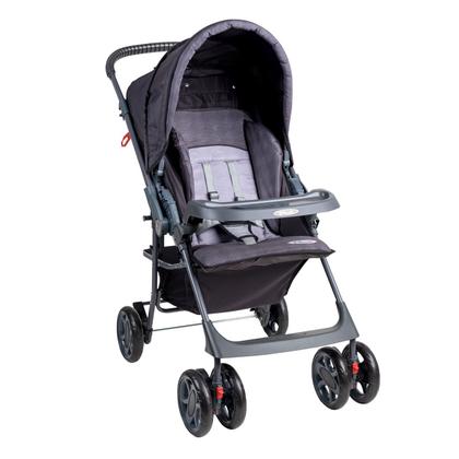 Imagem de Carrinho de bebê Topázio Travel System reclinável e dobravel com 5 posições, até 15kg Bandeja removível com porta objeto acompanho bebê conforto.