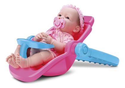 Imagem de Carrinho De Boneca 3 Em 1 Divertoys Rosa Original Bebê Conforto Cadeirinha Passeio Brinquedo Infantil Criança Menina Presente Certificado Inmetro