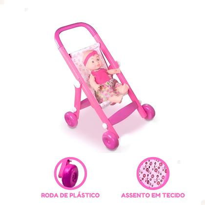 Imagem de Carrinho de Boneca 70cm Perfeito para Passeio e Brincadeiras