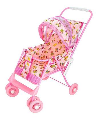 Imagem de Carrinho de Boneca Luxo Reclinável - Rosa - MeP Kids