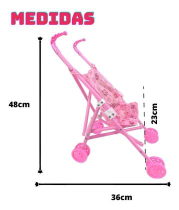 Imagem de Carrinho De Boneca Passeio Plástico