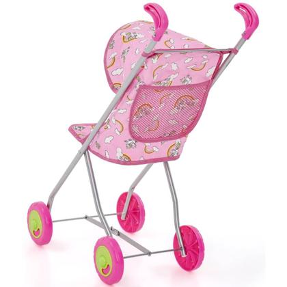 Imagem de Carrinho de Boneca Semi Luxo com Capota Leve, Resistente e Colorido