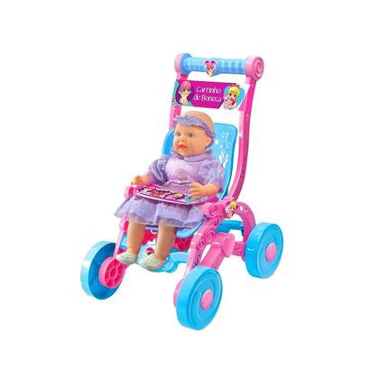 Imagem de Carrinho De Bonecas Infantil Passeio Menina 60cm - Lider Brinquedos